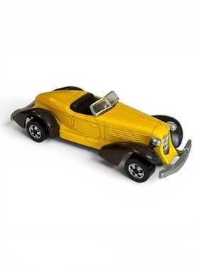1978 Hot Wheels - Auburn 852 - Yellow / Brown - Hong Kong - Vintage Mattel Car